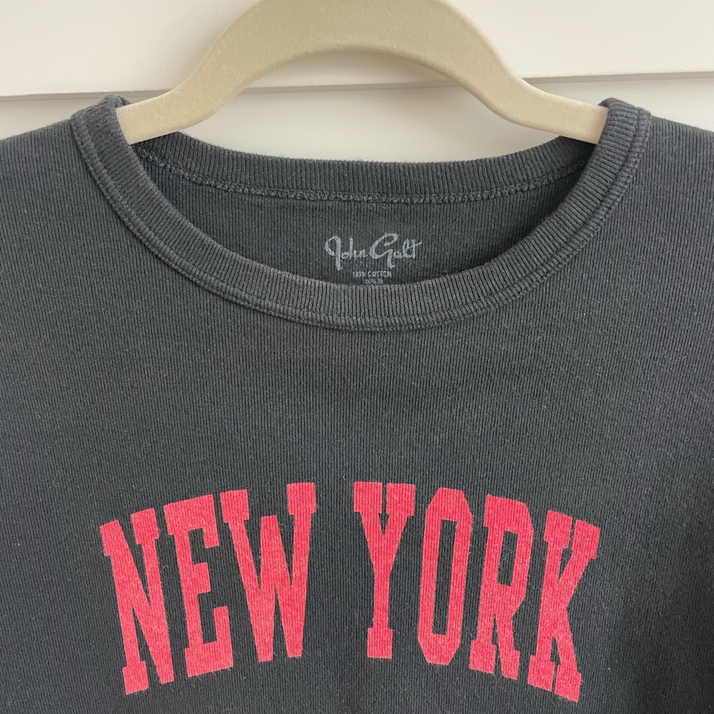 John Galt black 'New York' longsleeve